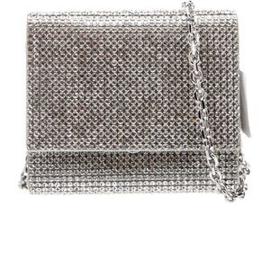 Judith Leiber Couture Micro Fizzy Beaded Clutch Evening Bag - Satin Minaudiere